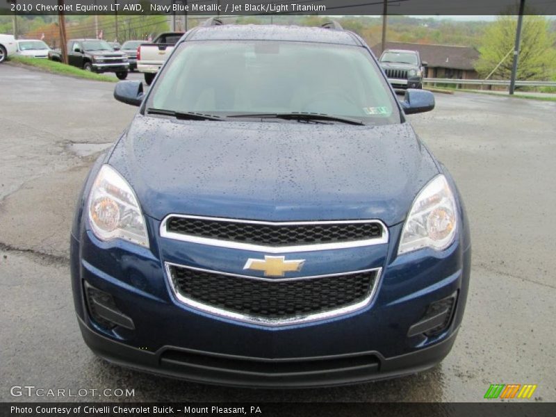Navy Blue Metallic / Jet Black/Light Titanium 2010 Chevrolet Equinox LT AWD