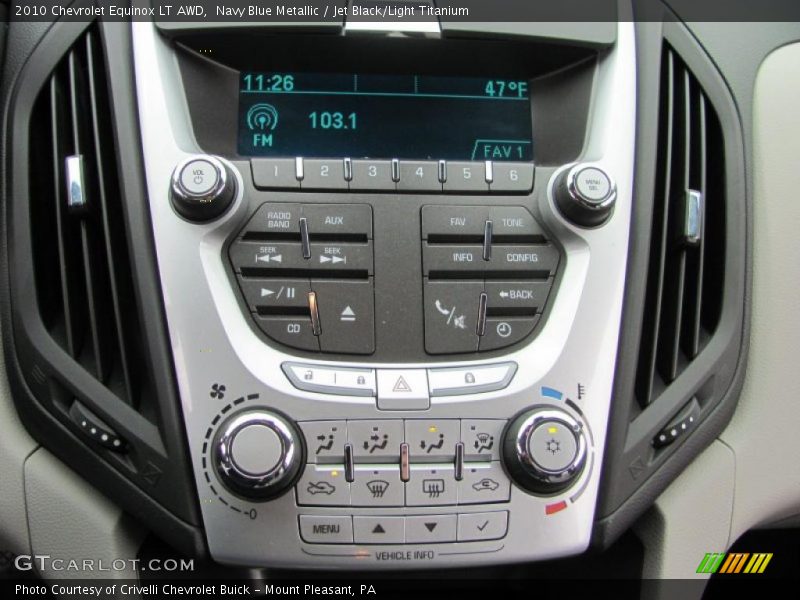 Navy Blue Metallic / Jet Black/Light Titanium 2010 Chevrolet Equinox LT AWD