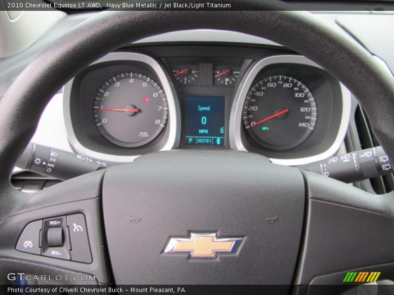 Navy Blue Metallic / Jet Black/Light Titanium 2010 Chevrolet Equinox LT AWD