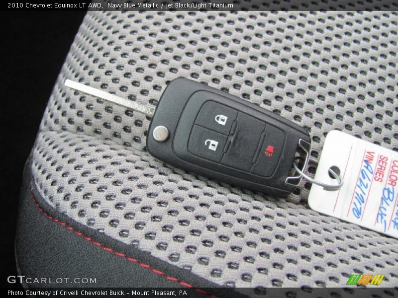Navy Blue Metallic / Jet Black/Light Titanium 2010 Chevrolet Equinox LT AWD