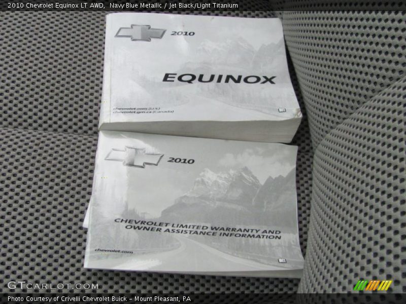 Navy Blue Metallic / Jet Black/Light Titanium 2010 Chevrolet Equinox LT AWD