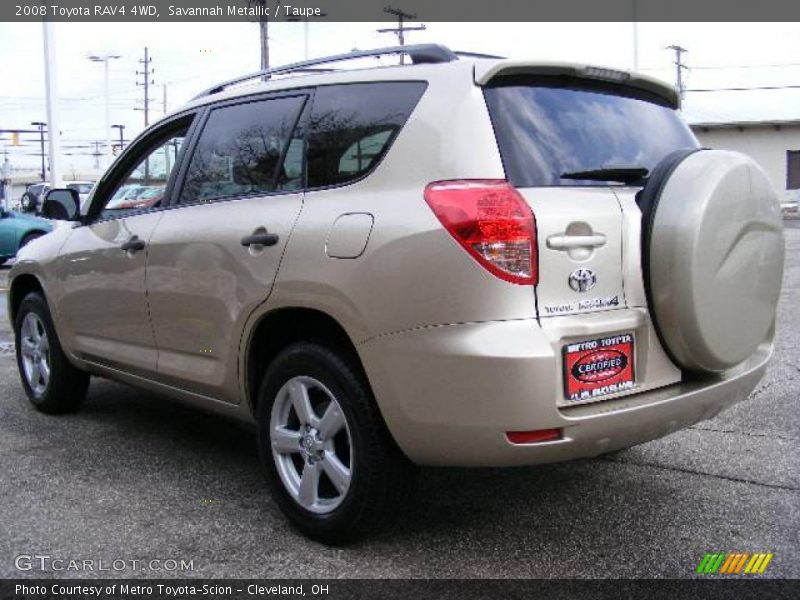 Savannah Metallic / Taupe 2008 Toyota RAV4 4WD