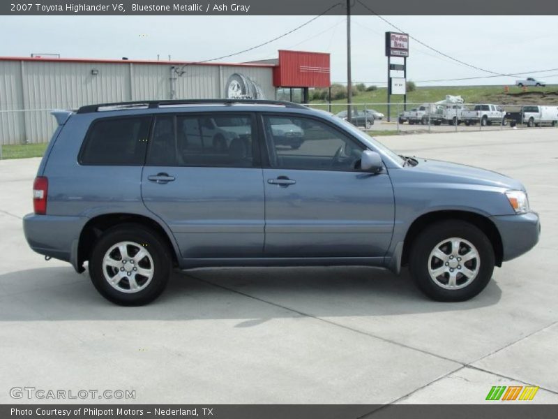Bluestone Metallic / Ash Gray 2007 Toyota Highlander V6