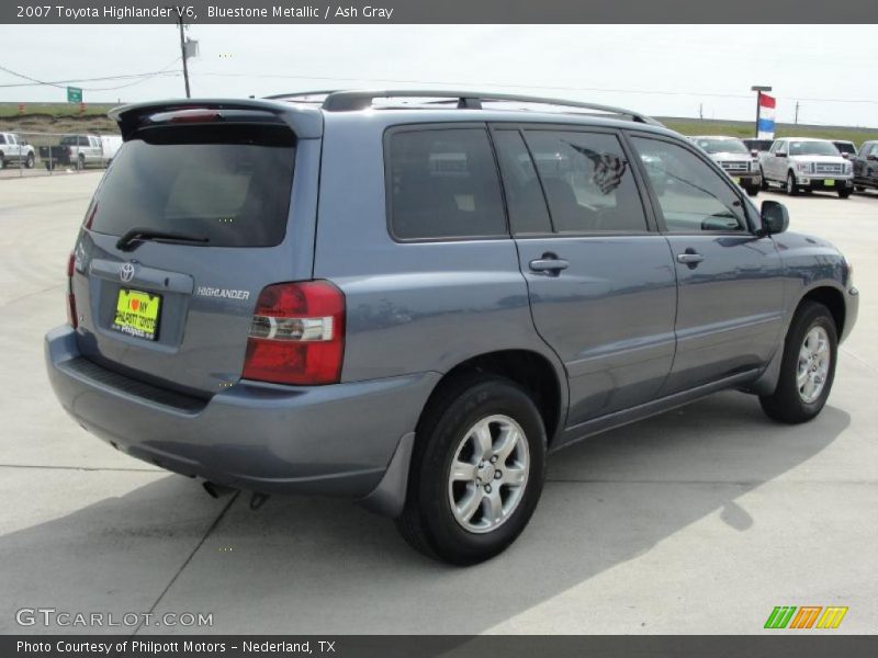 Bluestone Metallic / Ash Gray 2007 Toyota Highlander V6
