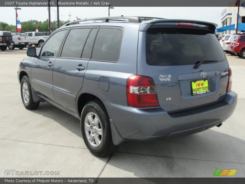 Bluestone Metallic / Ash Gray 2007 Toyota Highlander V6