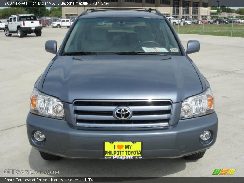 Bluestone Metallic / Ash Gray 2007 Toyota Highlander V6