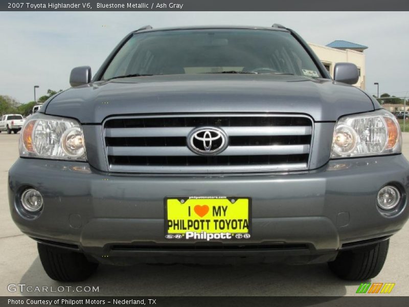 Bluestone Metallic / Ash Gray 2007 Toyota Highlander V6