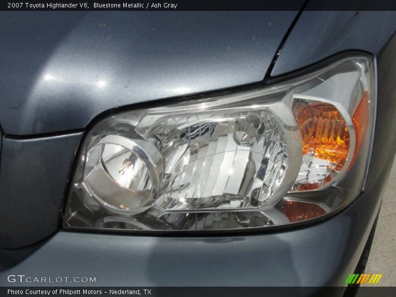 Bluestone Metallic / Ash Gray 2007 Toyota Highlander V6