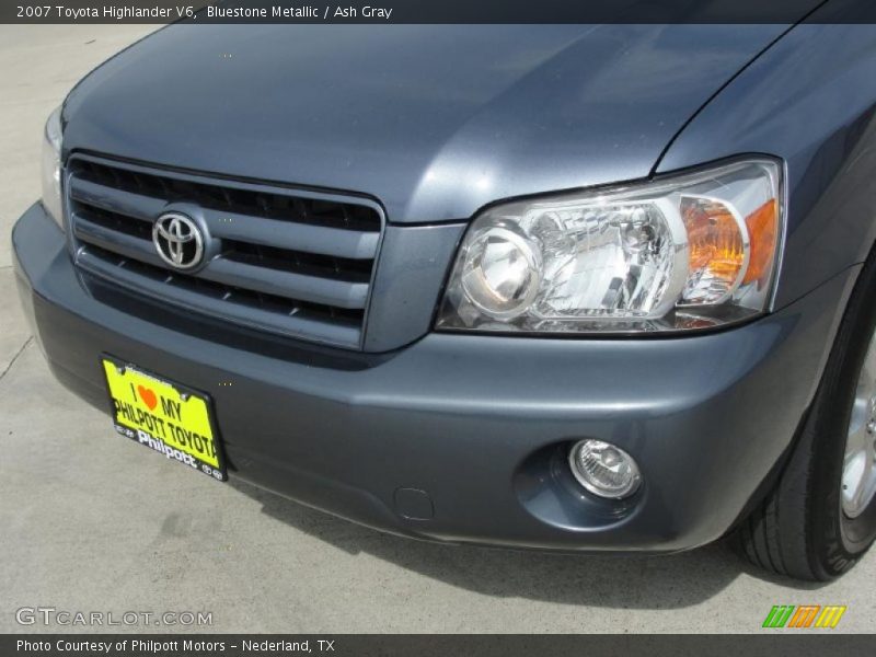 Bluestone Metallic / Ash Gray 2007 Toyota Highlander V6
