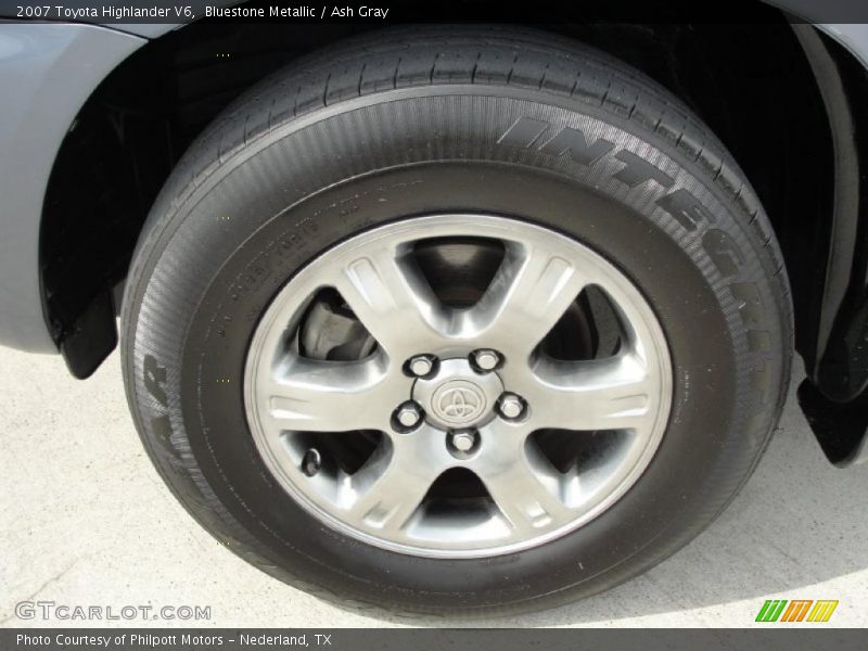 Bluestone Metallic / Ash Gray 2007 Toyota Highlander V6