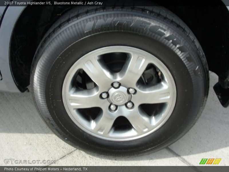 Bluestone Metallic / Ash Gray 2007 Toyota Highlander V6