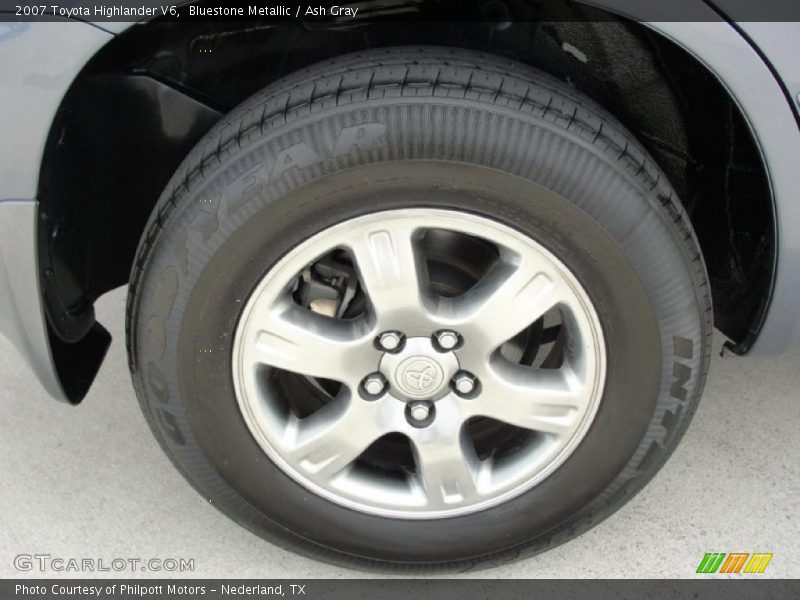 Bluestone Metallic / Ash Gray 2007 Toyota Highlander V6