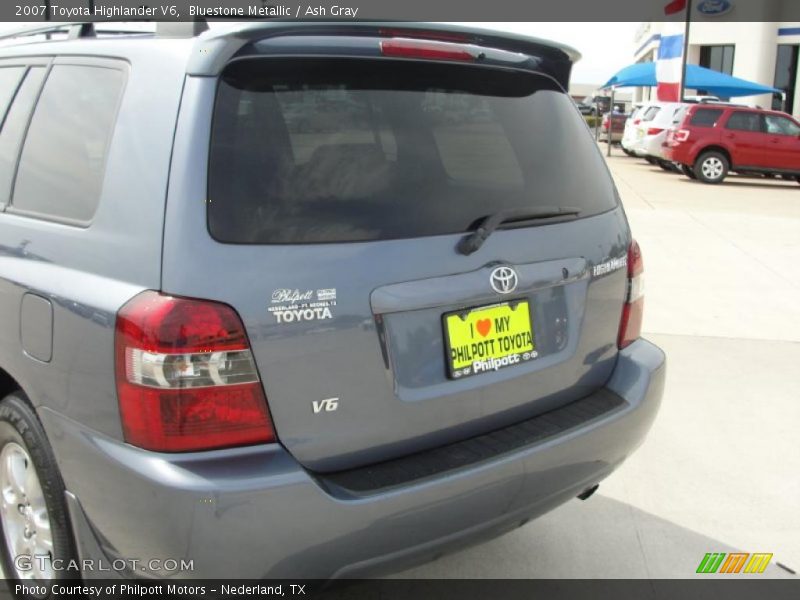 Bluestone Metallic / Ash Gray 2007 Toyota Highlander V6