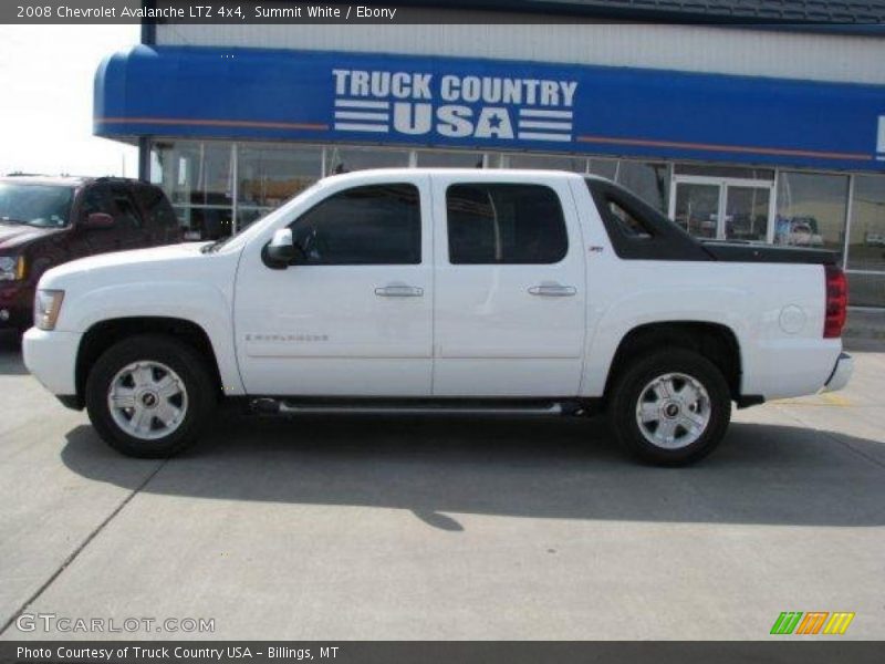 Summit White / Ebony 2008 Chevrolet Avalanche LTZ 4x4