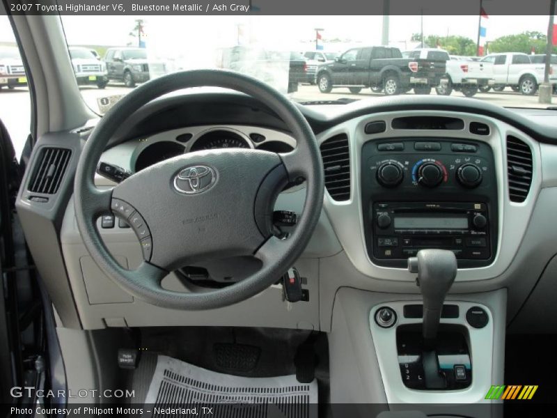 Bluestone Metallic / Ash Gray 2007 Toyota Highlander V6