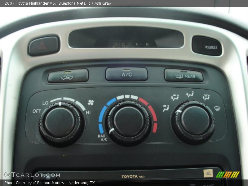 Bluestone Metallic / Ash Gray 2007 Toyota Highlander V6