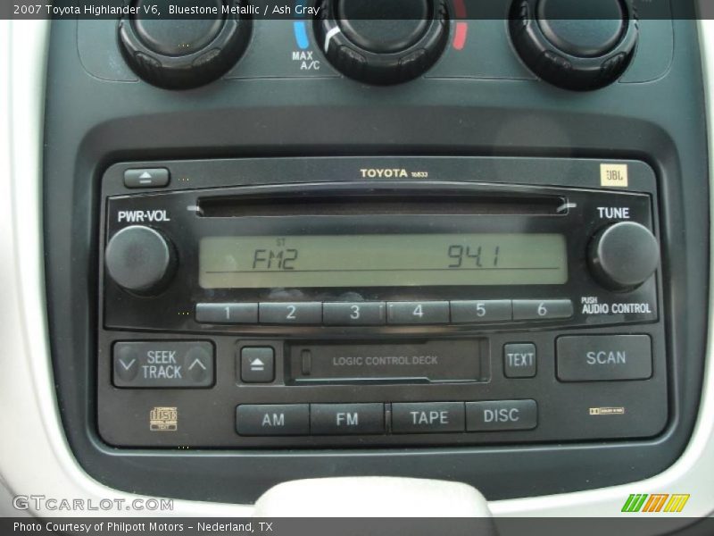 Bluestone Metallic / Ash Gray 2007 Toyota Highlander V6