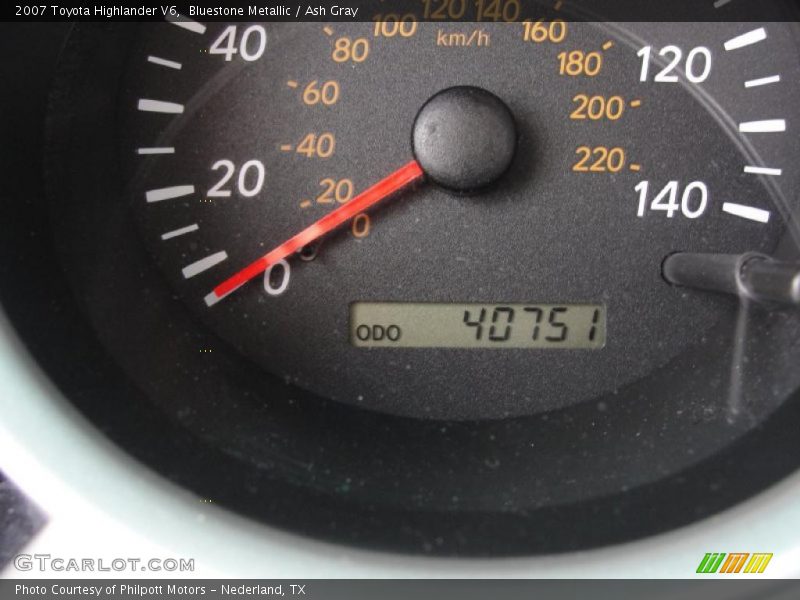 Bluestone Metallic / Ash Gray 2007 Toyota Highlander V6