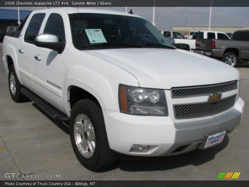 Summit White / Ebony 2008 Chevrolet Avalanche LTZ 4x4