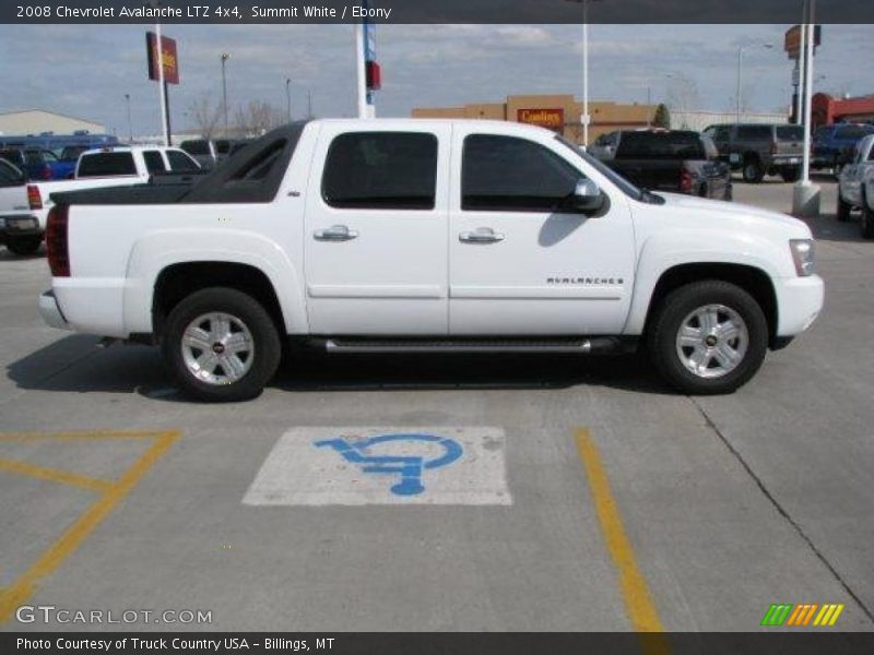 Summit White / Ebony 2008 Chevrolet Avalanche LTZ 4x4