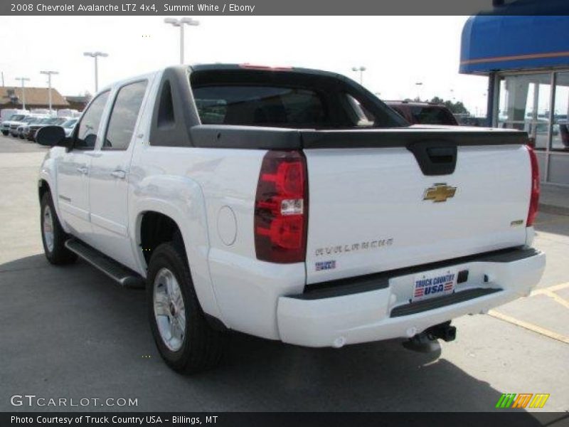 Summit White / Ebony 2008 Chevrolet Avalanche LTZ 4x4