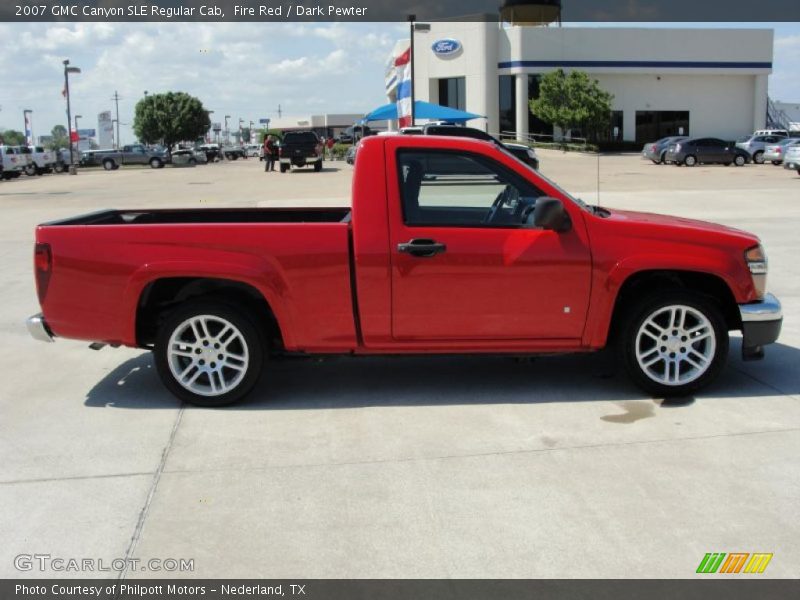 Fire Red / Dark Pewter 2007 GMC Canyon SLE Regular Cab