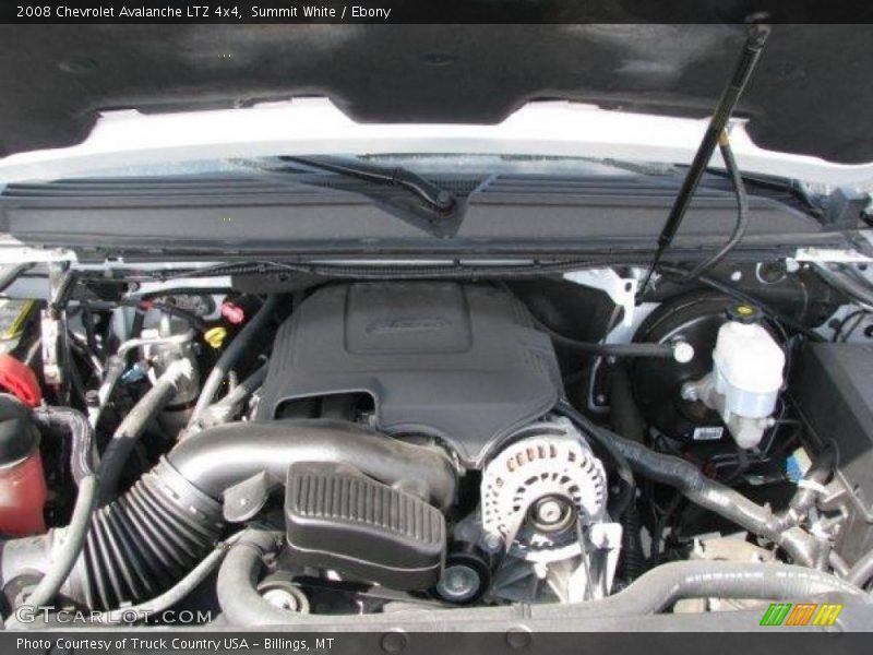 Summit White / Ebony 2008 Chevrolet Avalanche LTZ 4x4