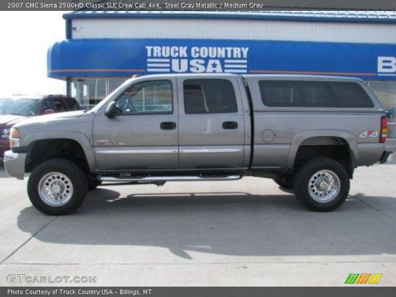 Steel Gray Metallic / Medium Gray 2007 GMC Sierra 2500HD Classic SLE Crew Cab 4x4