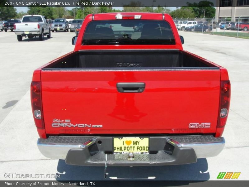 Fire Red / Dark Pewter 2007 GMC Canyon SLE Regular Cab