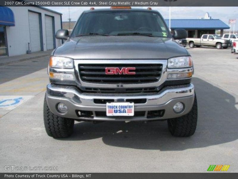 Steel Gray Metallic / Medium Gray 2007 GMC Sierra 2500HD Classic SLE Crew Cab 4x4