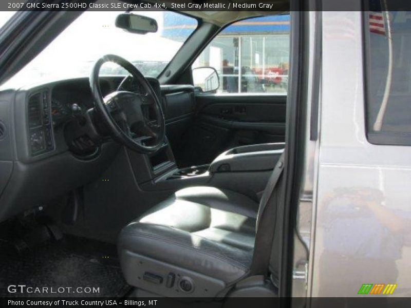 Steel Gray Metallic / Medium Gray 2007 GMC Sierra 2500HD Classic SLE Crew Cab 4x4