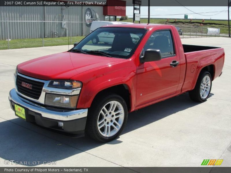 Fire Red / Dark Pewter 2007 GMC Canyon SLE Regular Cab