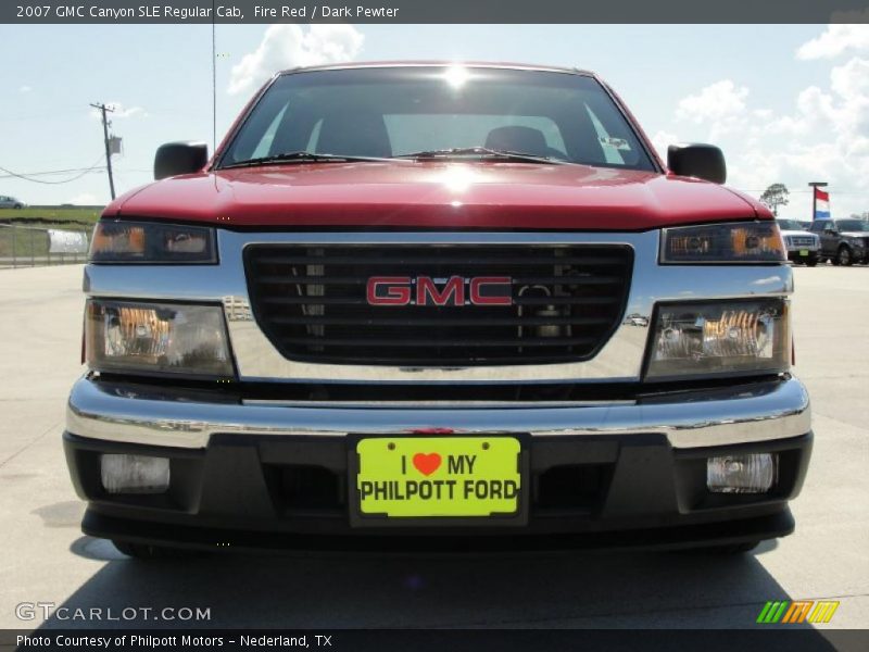 Fire Red / Dark Pewter 2007 GMC Canyon SLE Regular Cab