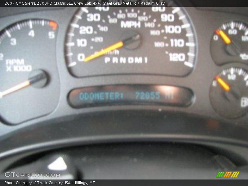 Steel Gray Metallic / Medium Gray 2007 GMC Sierra 2500HD Classic SLE Crew Cab 4x4