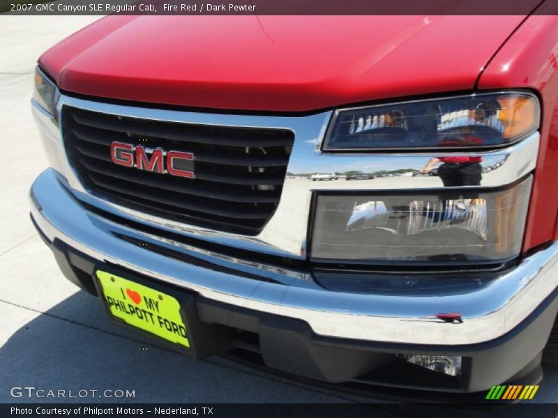Fire Red / Dark Pewter 2007 GMC Canyon SLE Regular Cab