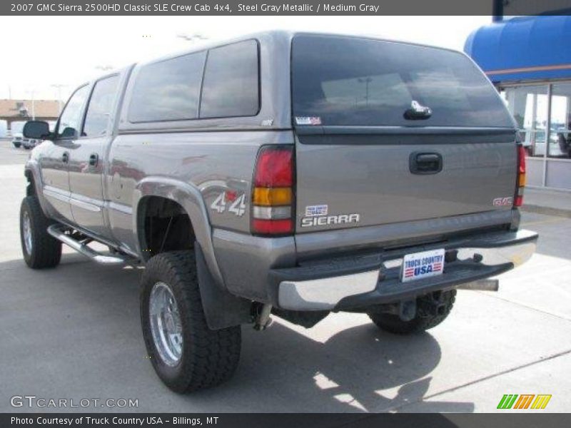 Steel Gray Metallic / Medium Gray 2007 GMC Sierra 2500HD Classic SLE Crew Cab 4x4