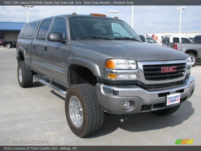 Steel Gray Metallic / Medium Gray 2007 GMC Sierra 2500HD Classic SLE Crew Cab 4x4