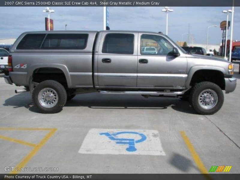 Steel Gray Metallic / Medium Gray 2007 GMC Sierra 2500HD Classic SLE Crew Cab 4x4