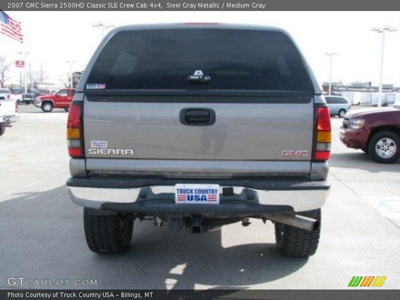 Steel Gray Metallic / Medium Gray 2007 GMC Sierra 2500HD Classic SLE Crew Cab 4x4