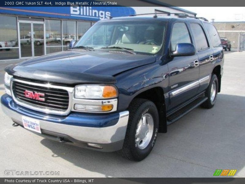 Indigo Blue Metallic / Neutral/Shale 2003 GMC Yukon SLT 4x4