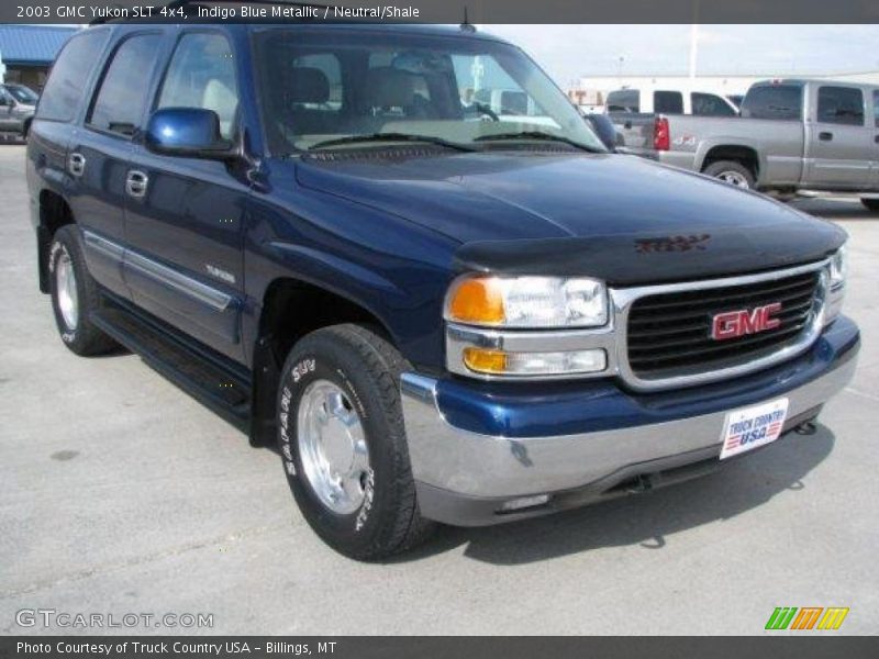 Indigo Blue Metallic / Neutral/Shale 2003 GMC Yukon SLT 4x4