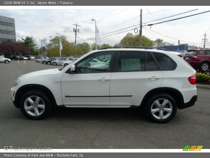 Alpine White / Tobacco 2008 BMW X5 3.0si