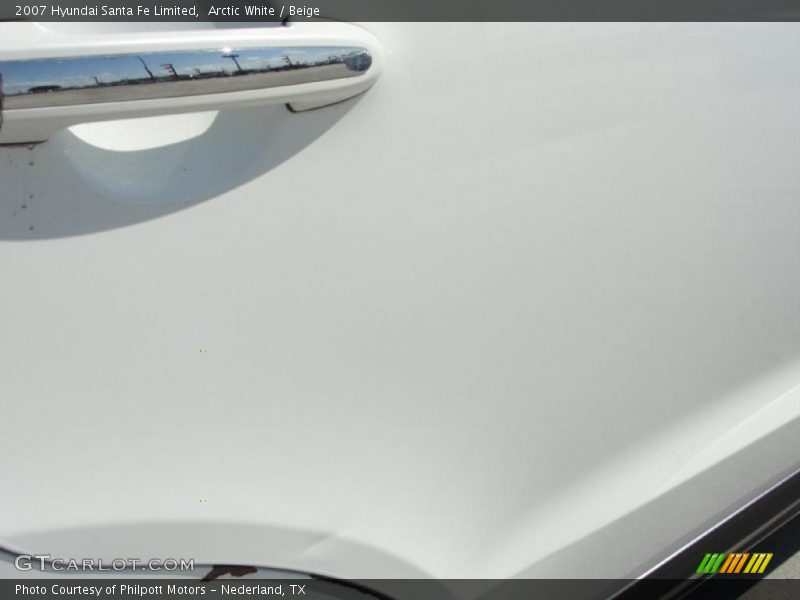 Arctic White / Beige 2007 Hyundai Santa Fe Limited