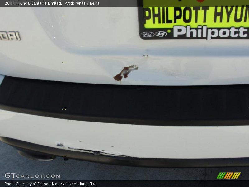 Arctic White / Beige 2007 Hyundai Santa Fe Limited