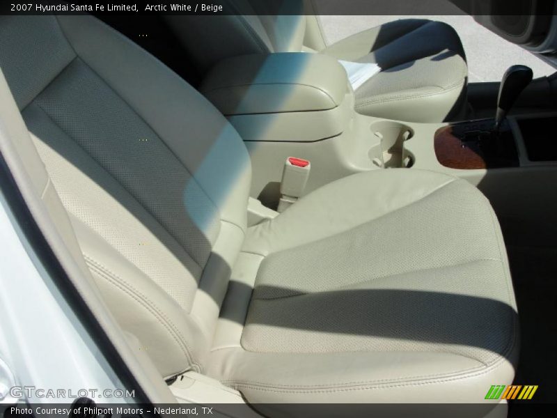 Arctic White / Beige 2007 Hyundai Santa Fe Limited