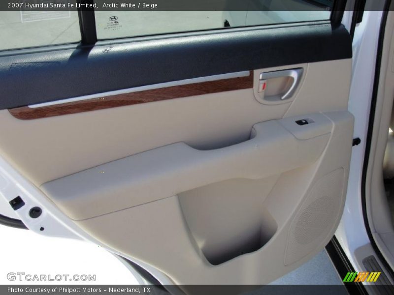 Arctic White / Beige 2007 Hyundai Santa Fe Limited