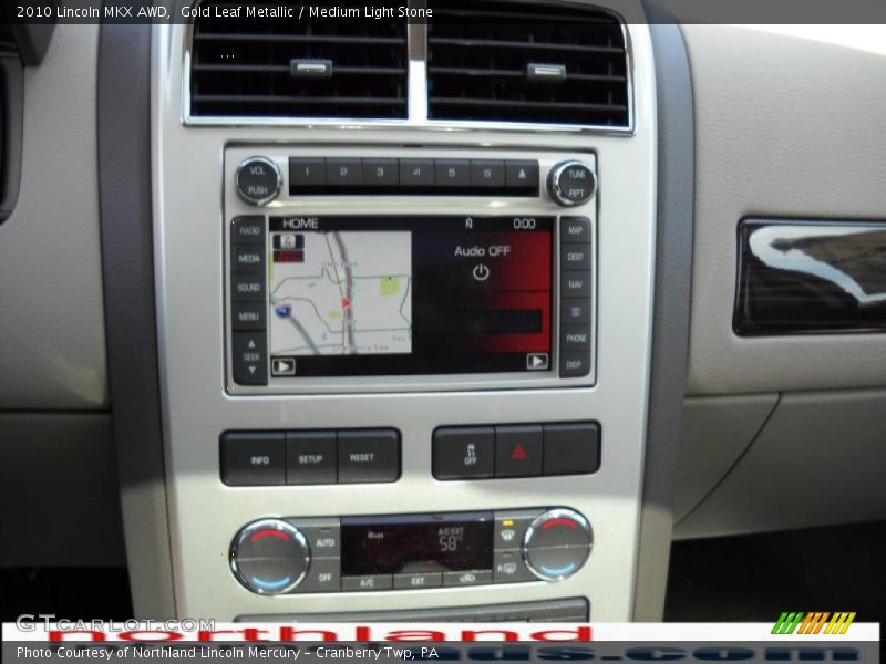 Gold Leaf Metallic / Medium Light Stone 2010 Lincoln MKX AWD