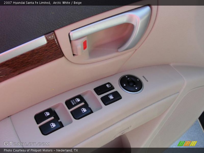 Arctic White / Beige 2007 Hyundai Santa Fe Limited