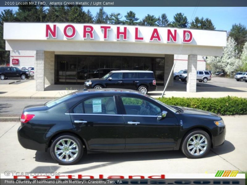 Atlantis Green Metallic / Light Camel 2010 Lincoln MKZ FWD