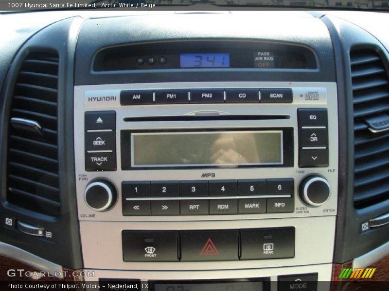 Arctic White / Beige 2007 Hyundai Santa Fe Limited